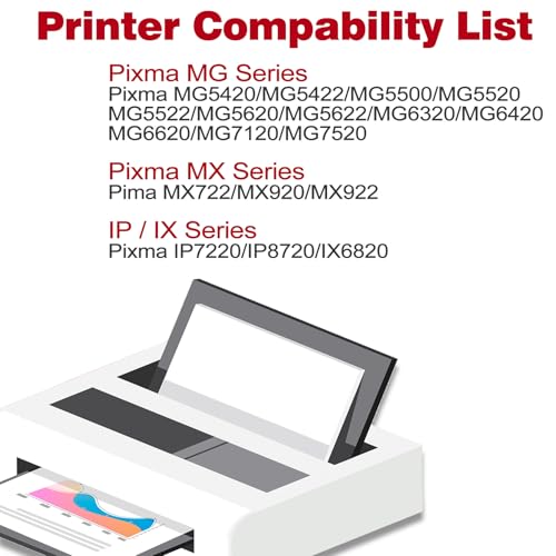 Image of Compatible 250 251 XL Printer Ink Cartridge Replacement for Canon PGI-250 CLI-251 XL 250XL 251XL Use with Cannon Pixma MX922 MX920 IX6820 IP8720 MG5420 MG5520 MG7120 MG7520, 2 PGBK, 2 Black, 4 Pack