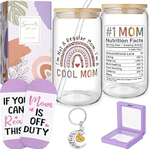 MAYICIVO Muttertagsgeschenke Trinkgläser Set mit 473 ml