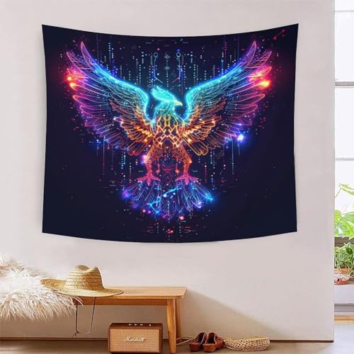 Tapisserie decoration murale salon design oiseaux 3D textile de lit moderne