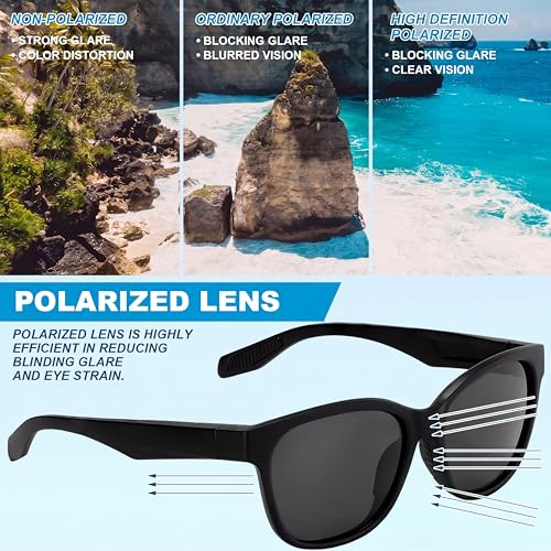 Image of Geiserailie Floating Polarized Fishing Sunglasses for Men Women UV Protection Lightweight Frame Boating Fishing Sport Glasses