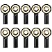 10Pack Vgoohobby Aluminum M2 Link Rod Tie Rod End,M2.0 Ball Joint 15mm Linkage Ball Head Holder Compatible with Tamiya Mini 4WD HSP RC Car Model Boat (Black)