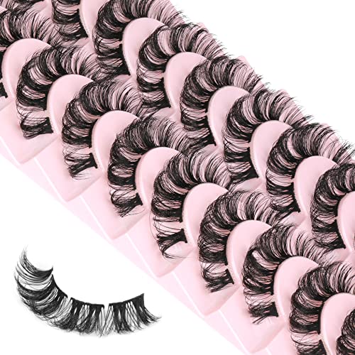 Lash Clusters Diy Individual Cluster Lashes 80 Pcs D Curl Wispy Fluffy Mink Lashes That Look Like Extensions False Eyelashes 10-Pair Pack By Eydevro #TOP2