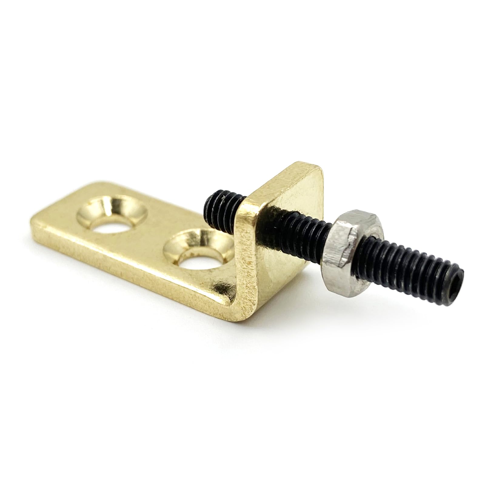 Hsioluted Brass Tremolo Stopper Bridge Stabilizer Replacement Guitar Tremolo Stopper with Mounting Screws and Wrench Enduring Musical Instruments Guitar Parts