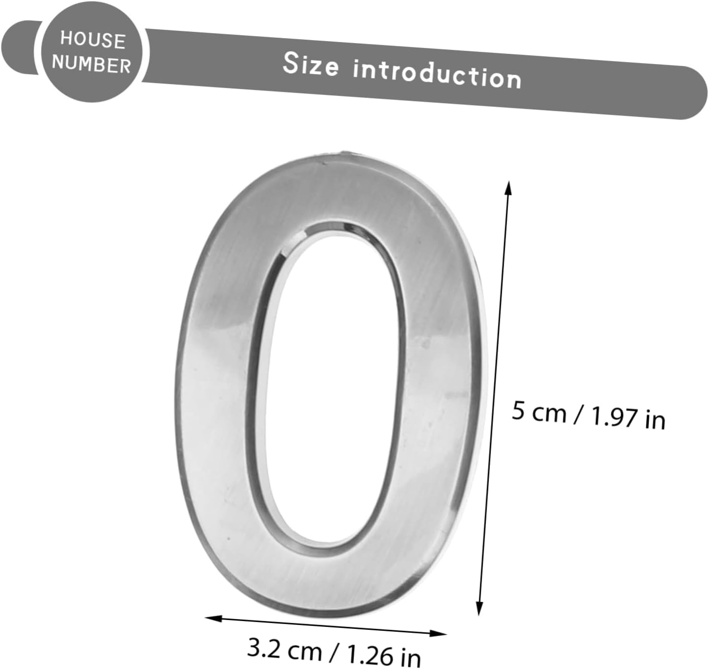Mikikit 40pcs House Address Numbers Self-adhesive Door Signage for Apartments Hotels Offices and Easy to Install