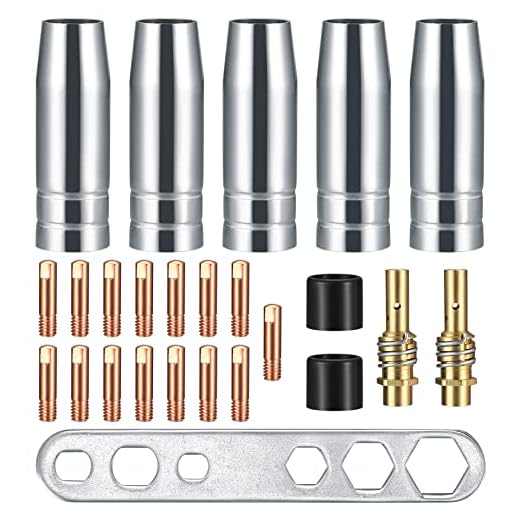 25 Pcs MIG Welding Tips and Nozzles Set