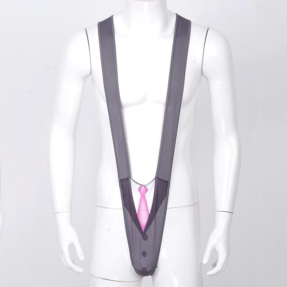 Men Borat Mankini Sexy Thongs V Sling Underwear Bodysuit Swimsuit Lingerie Halloween Costume Christmas Gag Gift