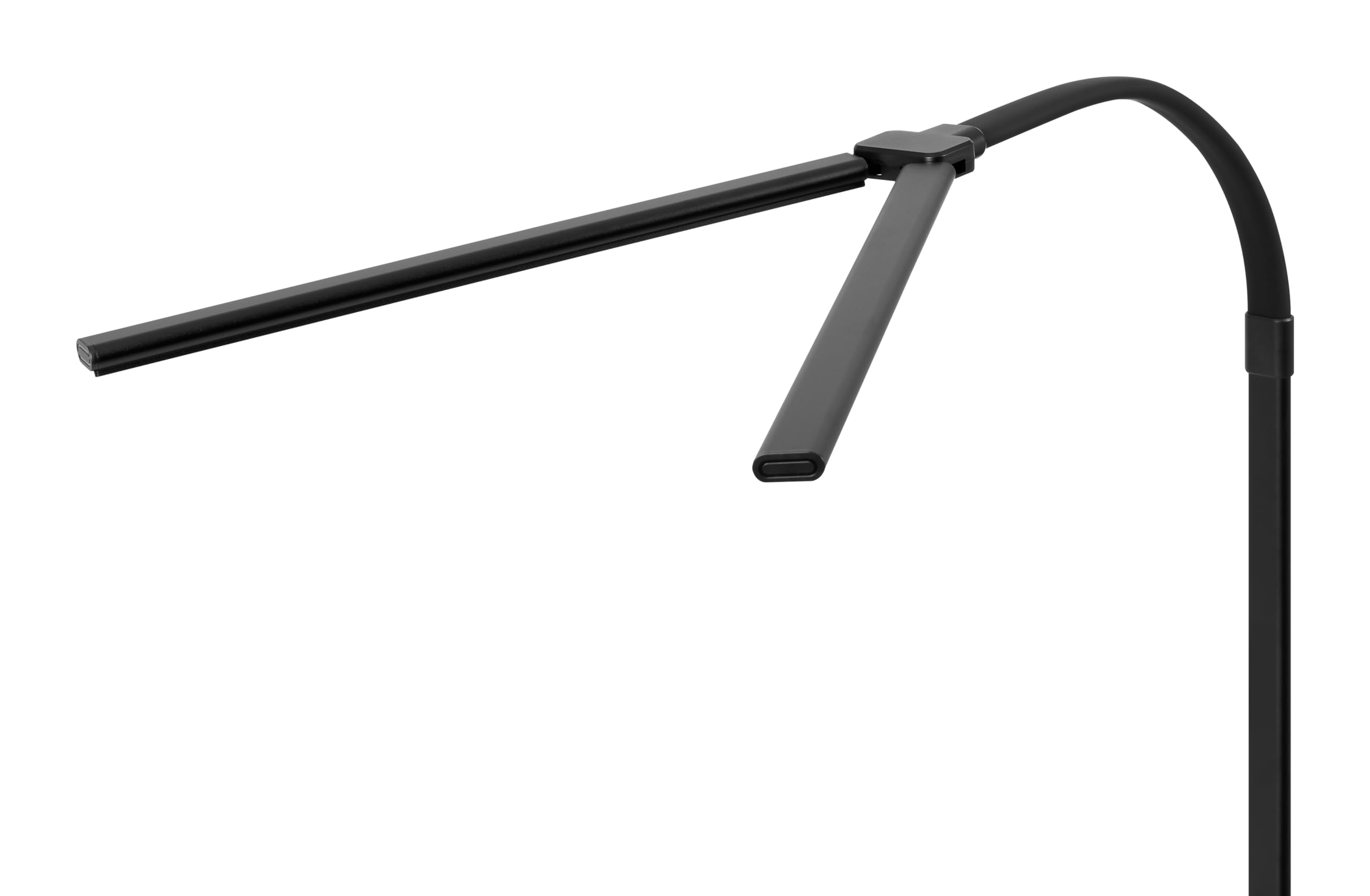 Hansa LED Klemmleuchte Nova schwarz, Doppelkopfleuchte, dimmbar, Memory-Funktion, 3000-6500 Kelvin