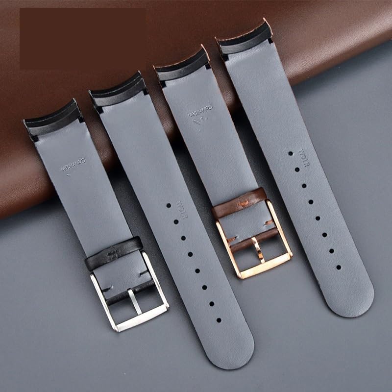 Bracelet de montre en cuir pour CK K22211 marron à interface incurvée - 3