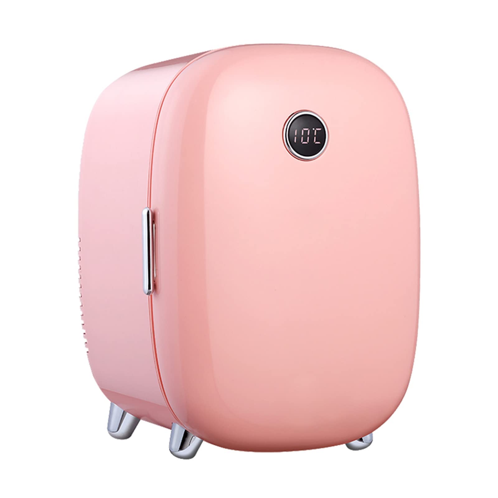 Cosmetic Facial Mask Refrigerator, Skin Care Products Beauty Refrigerator Heating Intelligent Constant Temperature (Color : Pink)