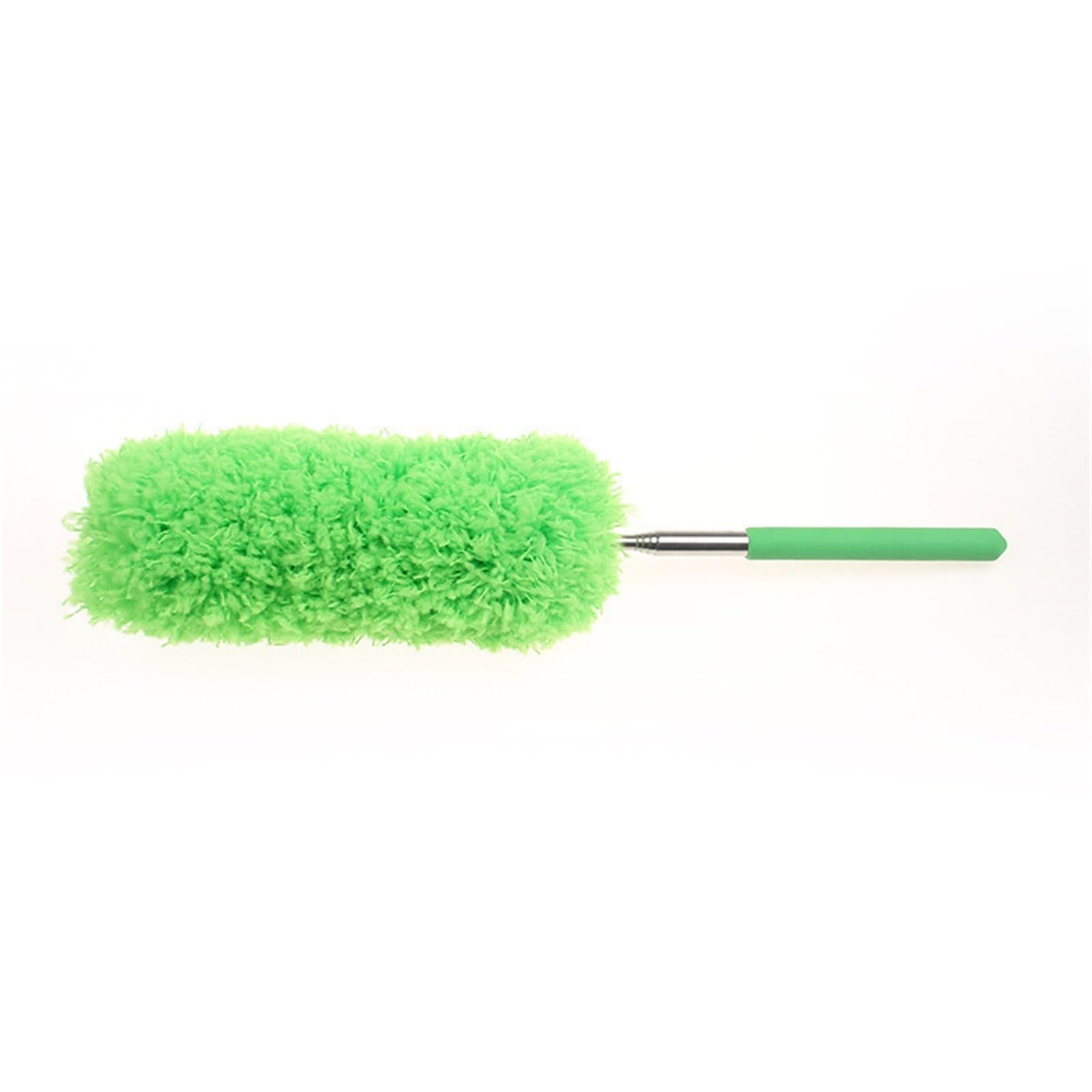 Extendable Dusters For Cleaning 2pc 360 Electrostatic Dust Duster Telescopic Stainless Steel Household Feather Cleaning Tool(Green)