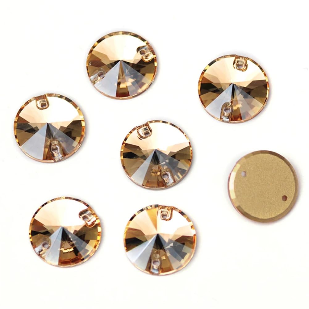 Przezroczyste szkło, kryształowy kamień, 3200 GSHA Rivoli Naszywka ze szklanych kryształków Strass Flat Back(8mm 168Pcs)
