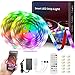 Ruban LED Bleutooth,15M Bande RGB 5050 LED Lumineuse Multicolore,Télécommande à 23 Touches/Commande APP,16 Millions d'espèces,avec Adaptateur, Convient Pour la Famille,la Chambre à Coucher, la Fête