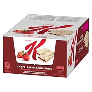 Kellogg’s Special K Fruit Crisps, Strawberry Flavour Caddy, 24 bars, 2 bars per pouch