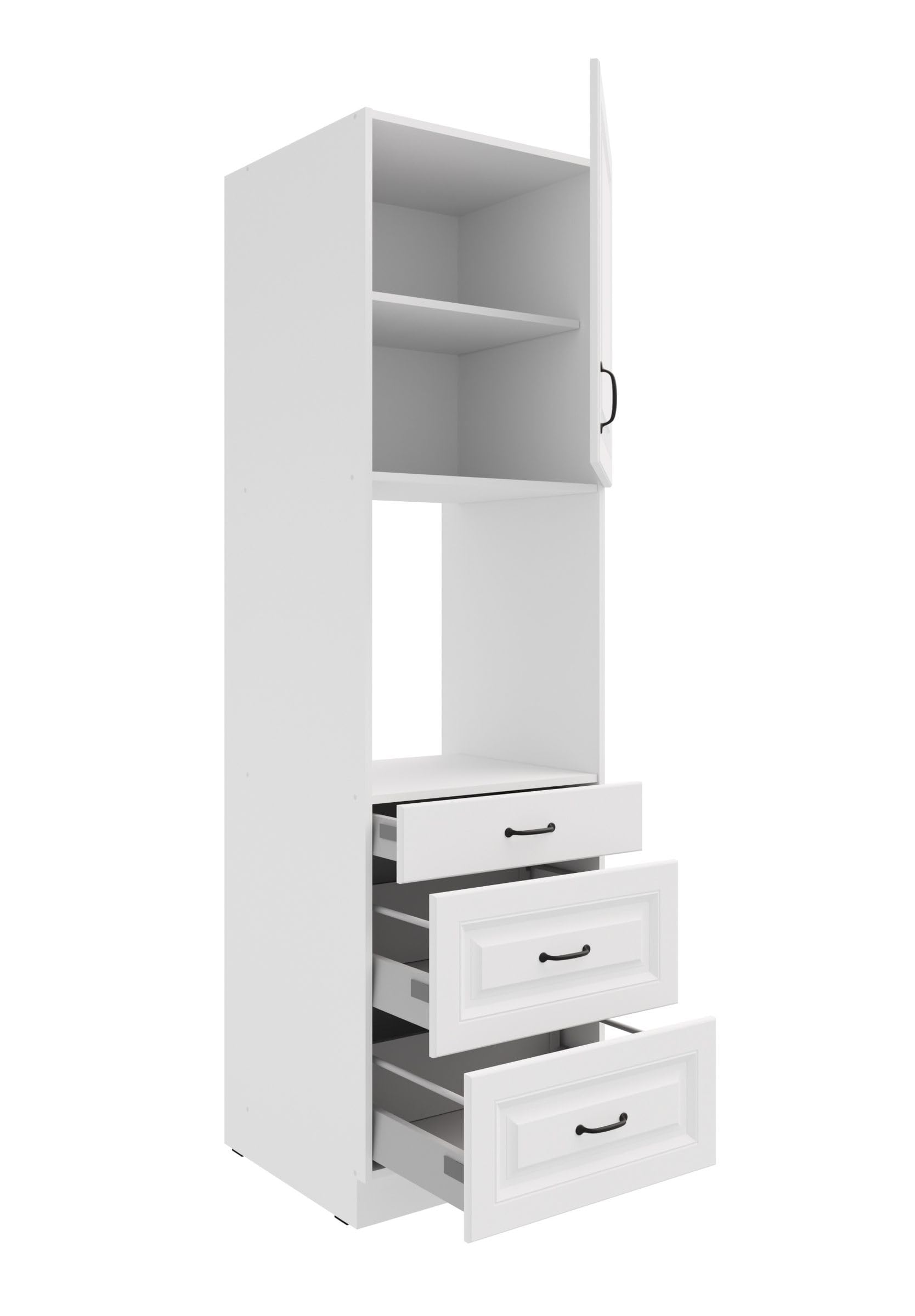 Kuechen-preisbombe Küchen Backofen Hochschrank 60 Stilo Weiss Küchenzeile Küchenblock + Schubladen