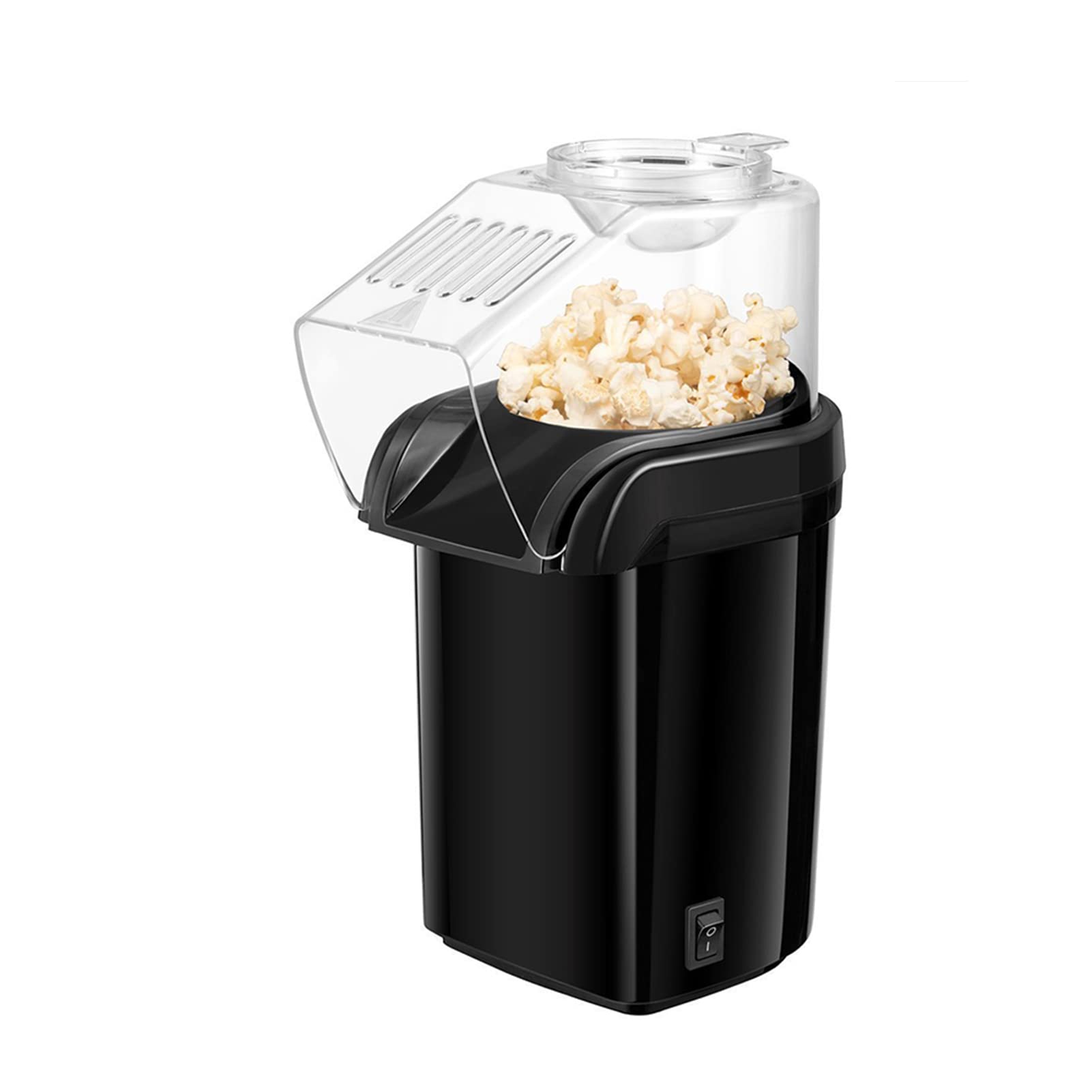 Pop-Corn, Pop-Corn ad aria calda senza olio, macchina popcorn elettrica sana e senza grasso con tazza di misurazione e coperchio rimovibile per feste di Natale e Les So