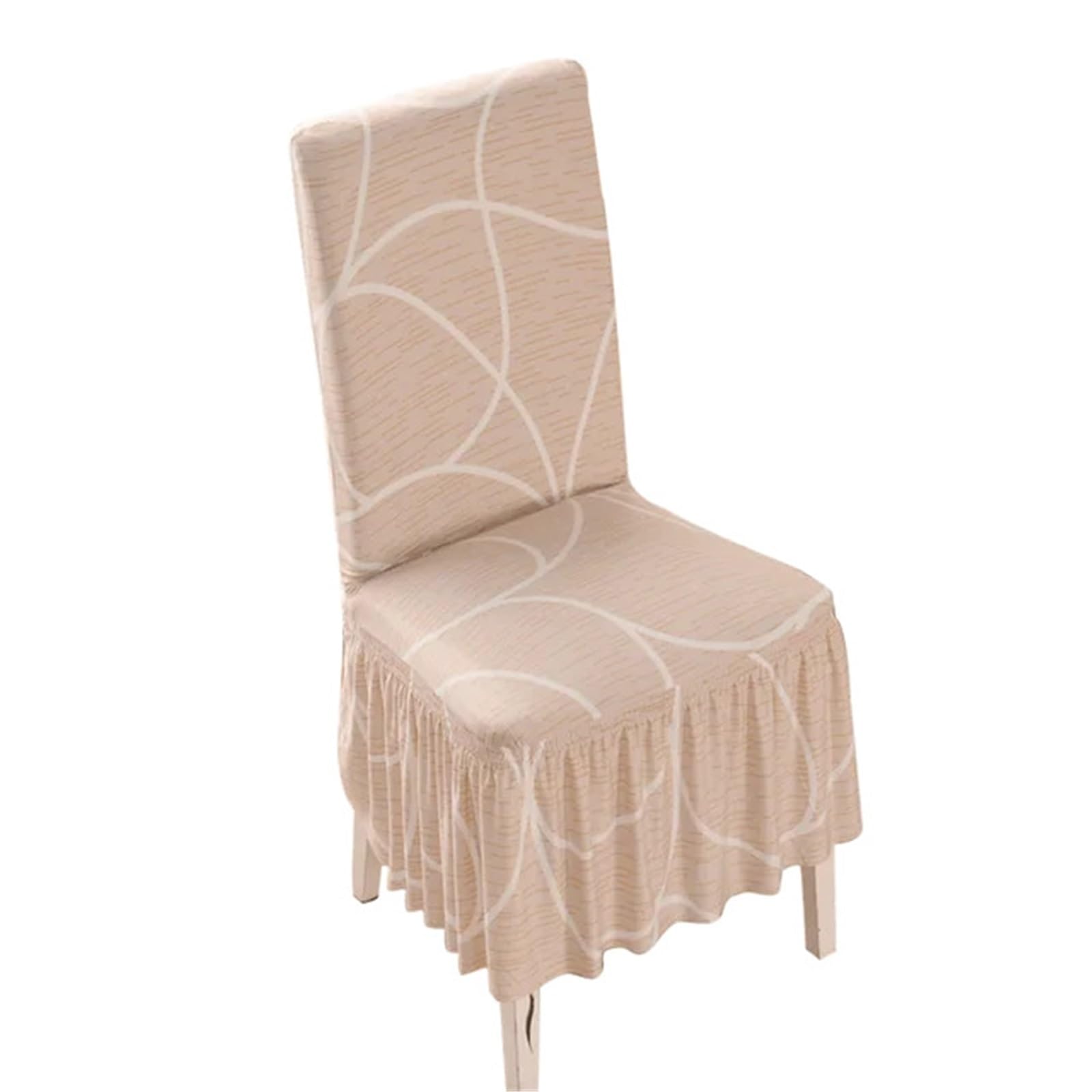 AIQIJOHI Wedding Chair Covers Stretch Spandex Dining Chair Cover Protectors Super Fit Banquet Seat Slipcovers For Hotel And Wedding Ceremony Skirt