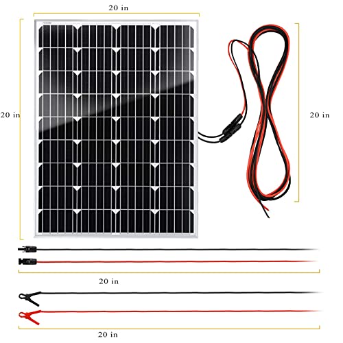 100W Solar Panel Kit Waterproof Portable Monocrystalline Solar Panel