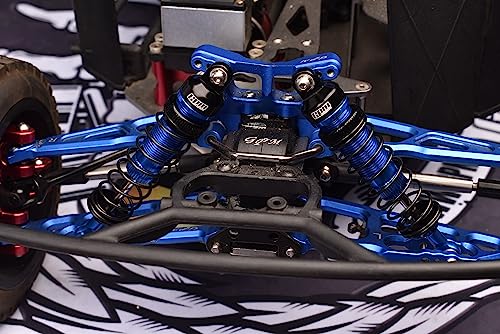 GPM Upgrades Aluminum 6061-T6 Rear Adjustable Spring Dampers for 1/10 4Wd Hammer Rey U4 Rock Racer?LOS03030? RC Car (Silver)