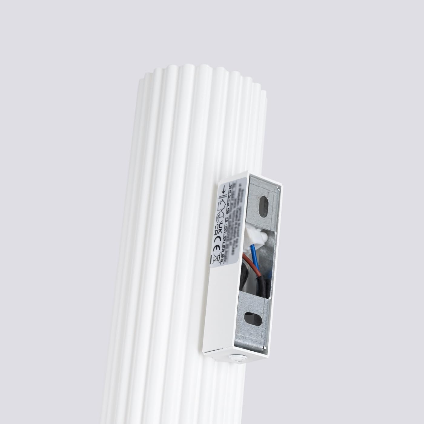Sollux Lighting Lampada Da Parete Applique Da Parete In Alluminio 1 Paralume 6,5 x 8,5 x 20 cm Karbon Bianco