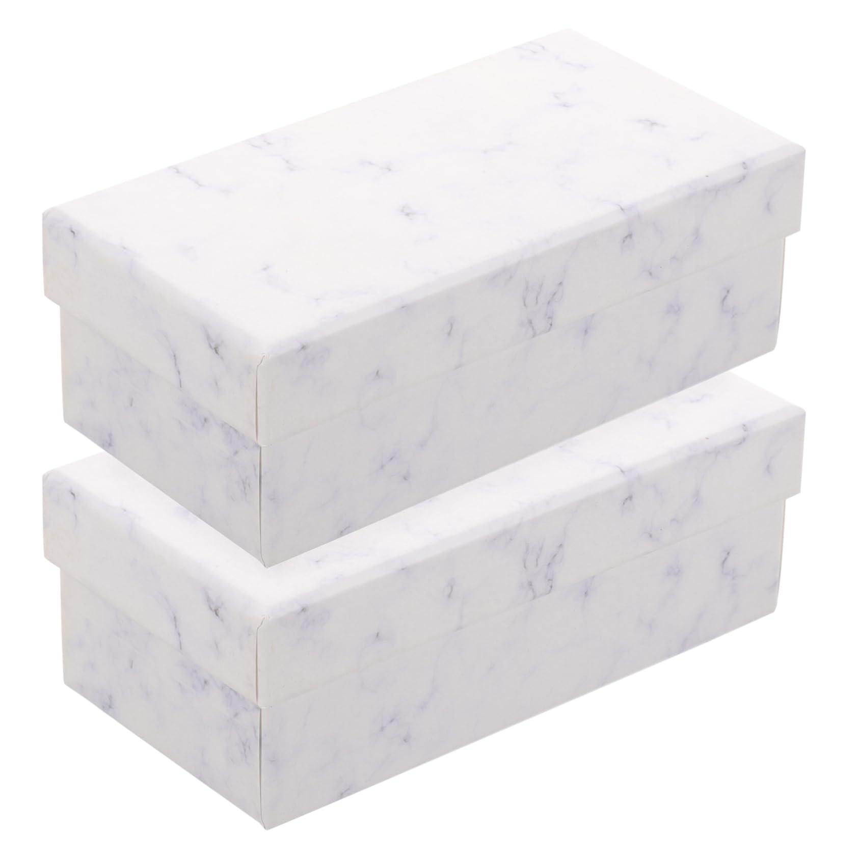 STOBAZA Small Lids Wrapping Boxes for Marble Design Perfect for Jewelry Smooth Rounded Corners