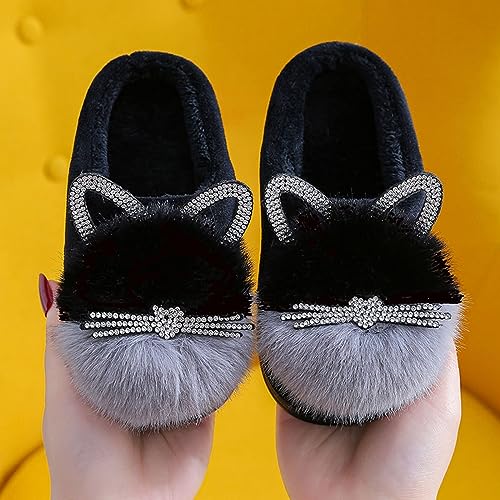 Toddler Slippers Girls Boys Soft Sole Non Slip Socks Slippers First Walking Shoes Fleece Fluff ?All Slipper3