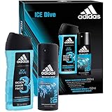  adidas Señor aromas Ice Dive regalo Set Gel de Ducha 250 ml + Deodorant Body Spray 150 Ml 1 STK.
