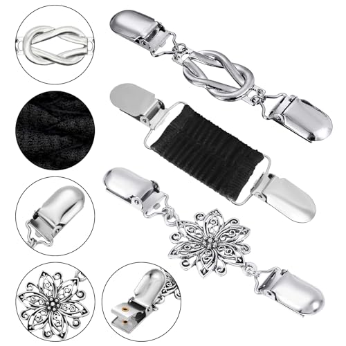 3 PCs Dress Clip Back Waistbands - Belt clips for a perfect fit and stylish look, easy to use waist adjuster, perfect for women's dresses and gowns, shirts, and shawls4