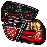 E90 SEDAN ONLY LED TAIL LIGHTS- GLOSS BK Made for and Compatible with 06-08 BMW 3-SERIES