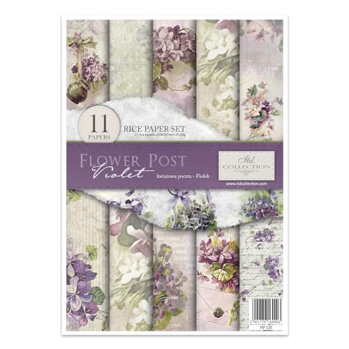 ITD Collection - Papier de riz créatif A4 Decoupage Rice