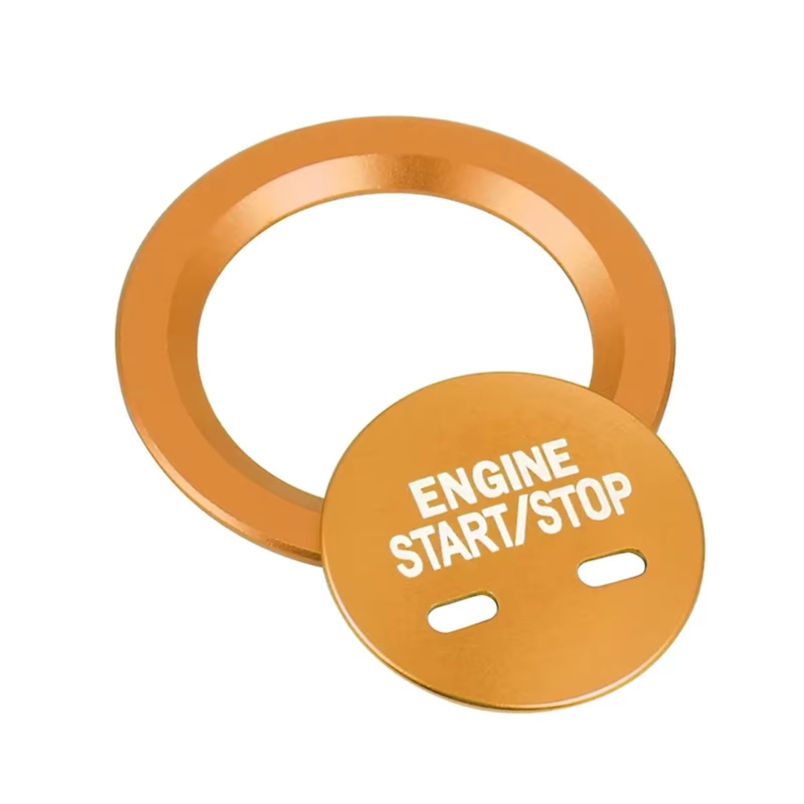 Switch Button Label Decals Compatible With Chevrolet For Suburban For Tahoe 2015 2016 2017 2018 2019 Car Engine Push Start Stop Button Surrounding Ring(Yellow)