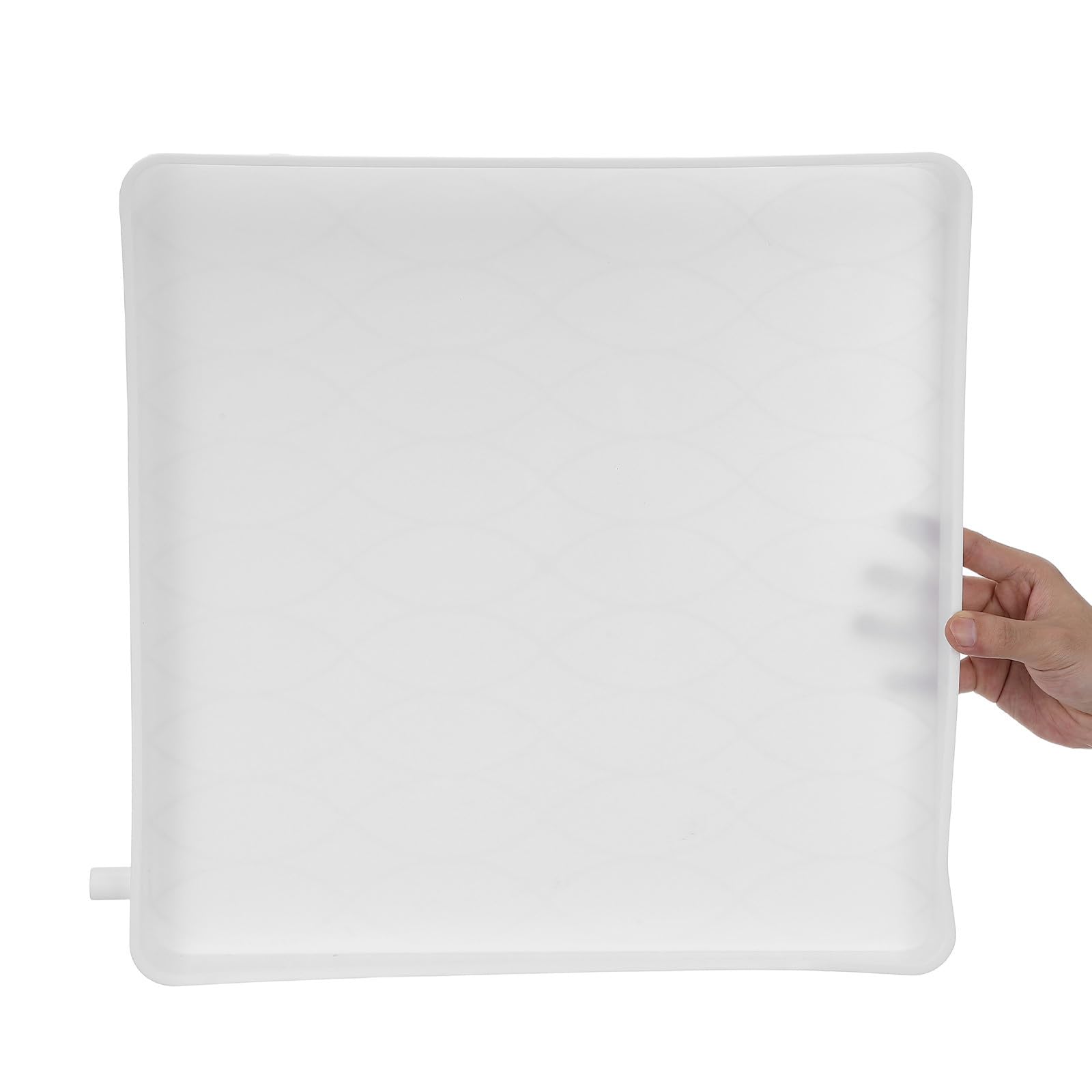 NUOBESTY Bac de Récupération Eau pour Climatiseur Plastique avec Évacuation Latérale Carrée Plateau Anti-goutte et Facile à Installer