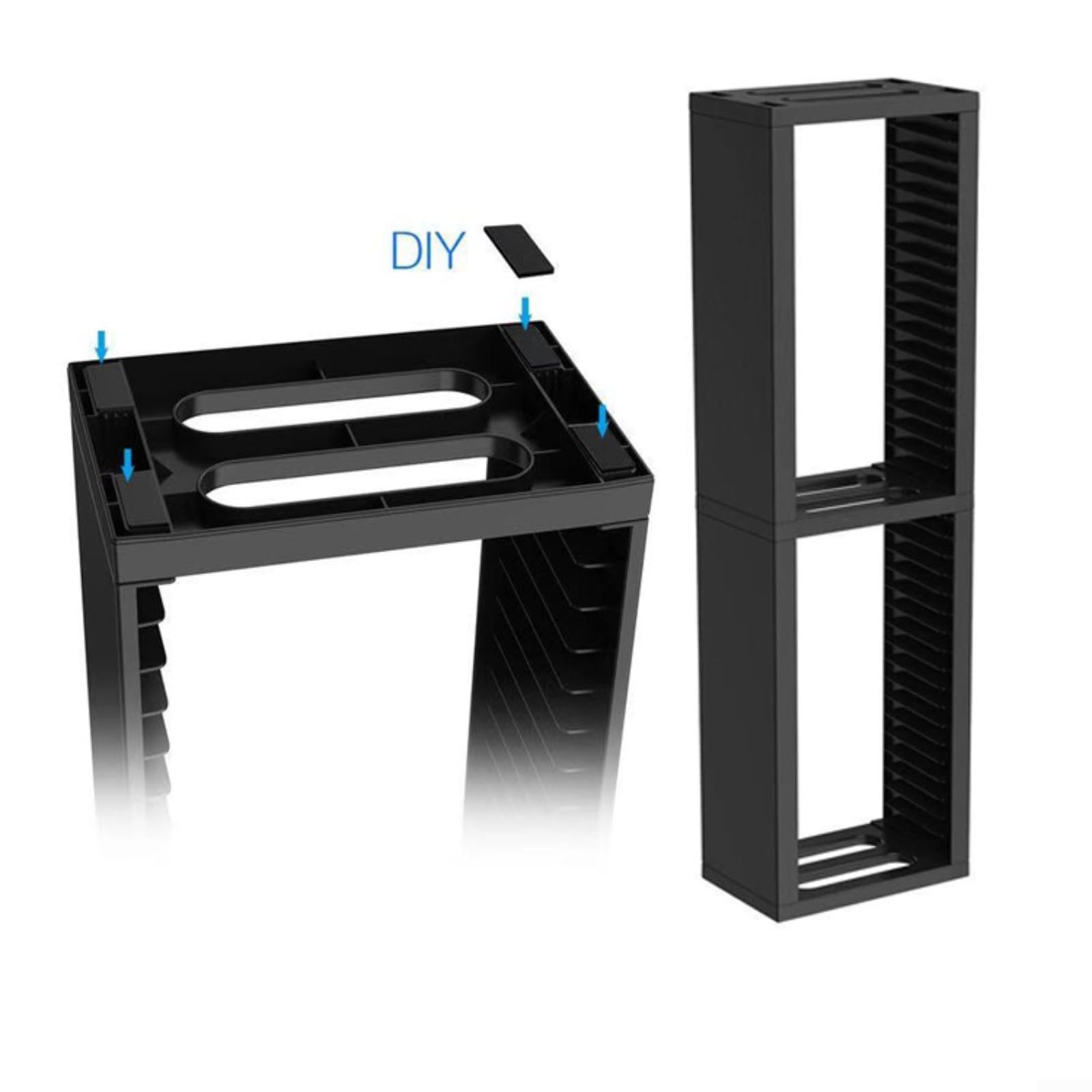 Supporto per dischi per videogiochi, supporto per controller, supporto in ABS per organizzare i giochi DVD, (TP4-19221)