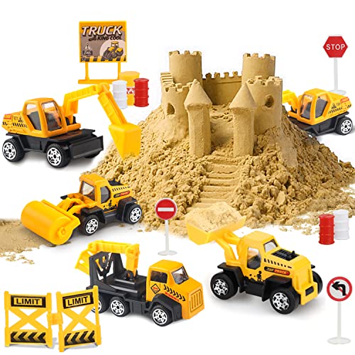 Toy Life TOYLIFE-CONSTRUCTION30-101 28 Pcs Construction Toys Construction Cake Topper, Small Construction Vehicles, Sandbox Toys For Boys, Small Construction Car Truck Excavator Toys Construction Party Favors Gifts thumb #2
