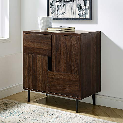 Walker Edison Furniture Company Modern Color Pop Buffet Accent Entryway Bar Cabinet Storage