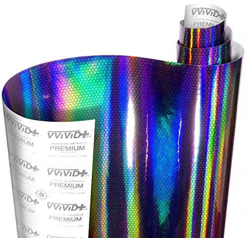 Image of VViViD+ Hex Holographic Chrome Car Wrap Vinyl (1.5ft x 5ft)