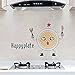 Oil Proof Kitchen Backsplash Wall Protector Transparent Vinyl Decal - Set of 2