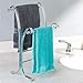 iDesign York Metal Free-Standing Hand Towel Drying Rack for Master, Guest, Kids' Bathroom, Laundry Room, Kitchen, 9