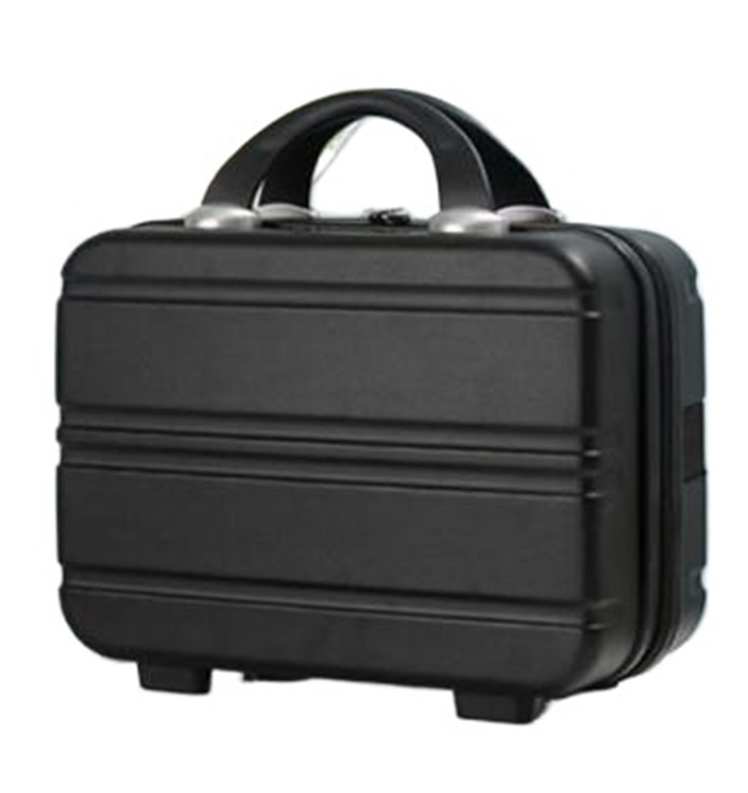Maletas Pequeñas Material compresivo los 30-15.5-23cm del Equipaje Bolso cosmético de la Maleta Viaje Las Mujeres pequeñas 14 Pulgadas(Black)
