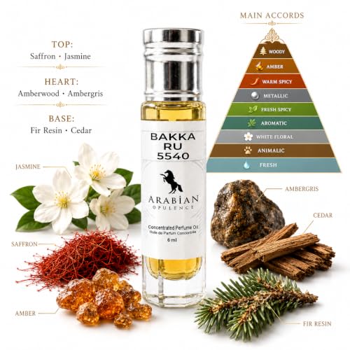 Arabian Opulence FR328 Bakka Ru 5540 Roll-on Perfume | Concentrated Fragrance Body Oil | Long Lasting Unisex Travel Size Alcohol-Free Perfume (6ml) - Image 6