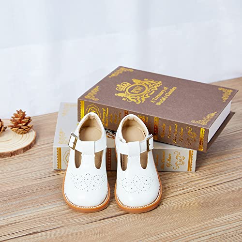 Image of Kiderence Toddler Girl Mary Jane School Uniform Dress Shoes Oxford Flats
