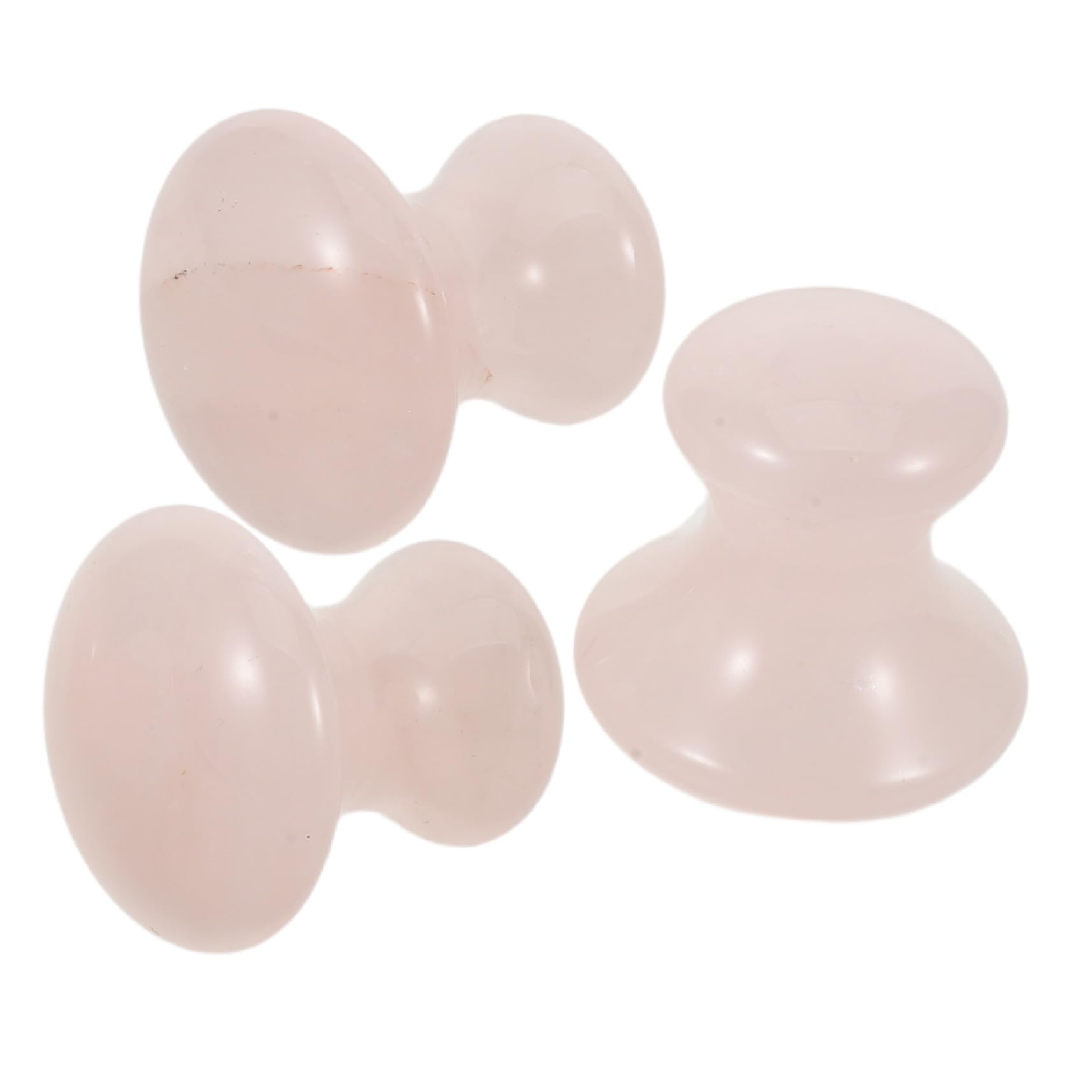 3pezzi Rullo di Pietra per Massaggio Viso Pietra Gua Sha per Raschietto Viso Massaggiatore in Cristallo per Spa e Routine di Bellezza