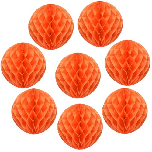 uxcell 8 Pcs Honeycomb Balls 10" Dia Honeycomb Flower Paper Pom Poms