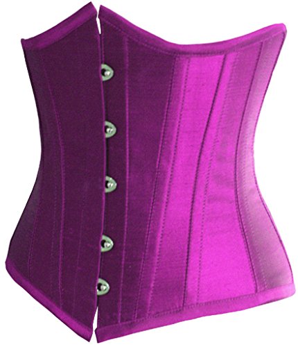 Image of Alivila.Y Fashion Womens Sexy Satin Vintage Underbust Waist Training Corset Bustier