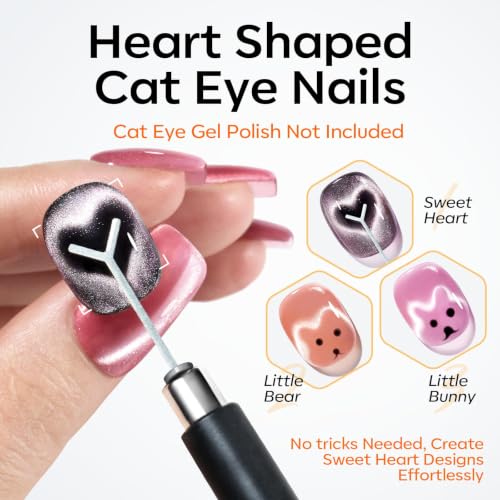 modelones Cat Eye Magnet 15PCS Brown Cat Eye Gel Polish Nail Stuff - Image 5