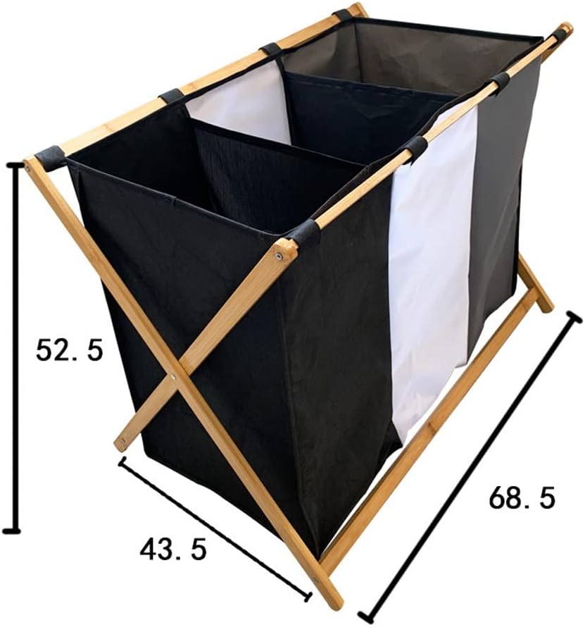 Dirty Clothes Compartment Classification Household Bathroom Foldable Dirty Clothes Bucket
