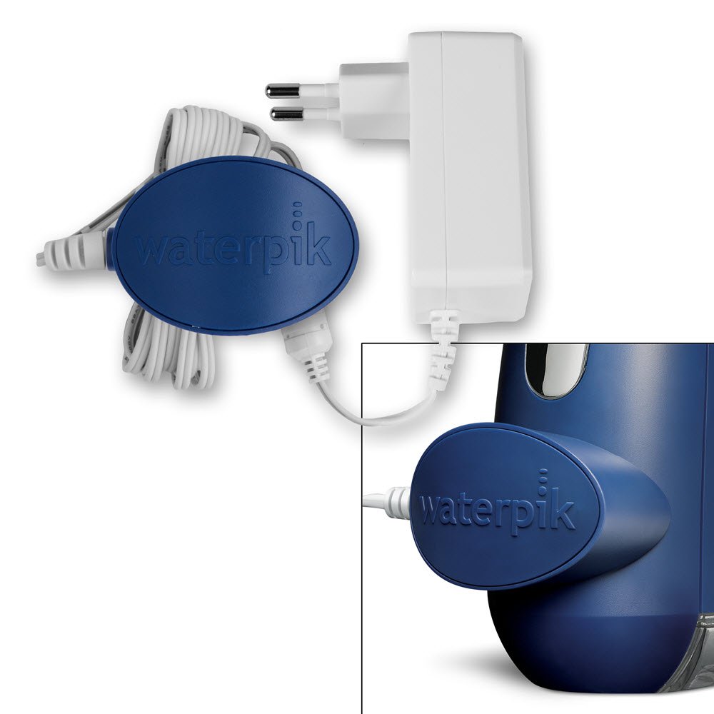 Waterpik Irygator Bezprzewodowy Cordless Advanced, Zaawansowana Technologia Czyszczenia, Przenośny, Skuteczne Usuwanie Płytki Nazębnej, Ładowanie Magnetyczne, Kolor Niebieski, 200 ml (WP-563EU)