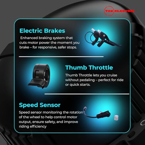 Image of TAV E-Bike Conversion kit 250W | 36V for All Types of Bicycles | High Torque Mid Drive Motor with Digital LCD Display