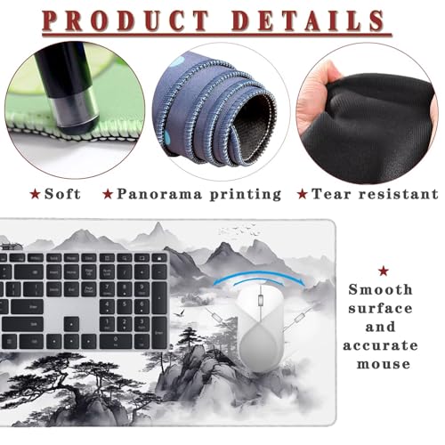 Tapis de bureau gamer format extra large pour organiser et protéger votre espace de travail