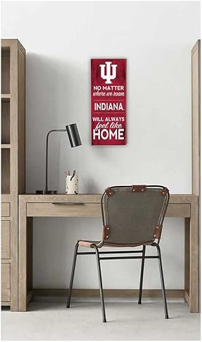 Miniatura 2 de KH Sports Fan Indiana Hoosiers 7"x18" No Matter Where Sign, One Size, Team Color