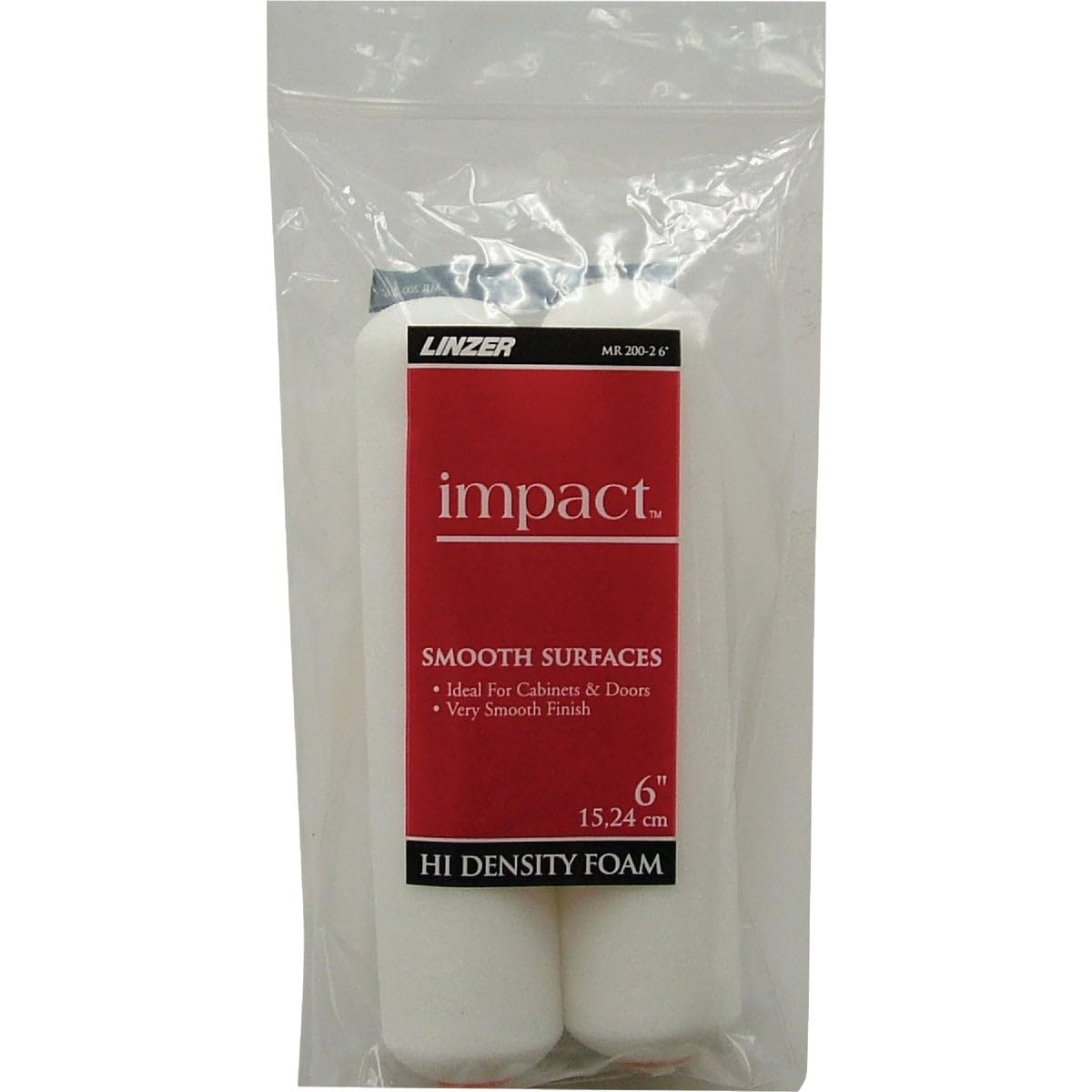 Linzer MR200 2 0600 Impact en mousse haute densité Mini rouleau, 15,2 cm